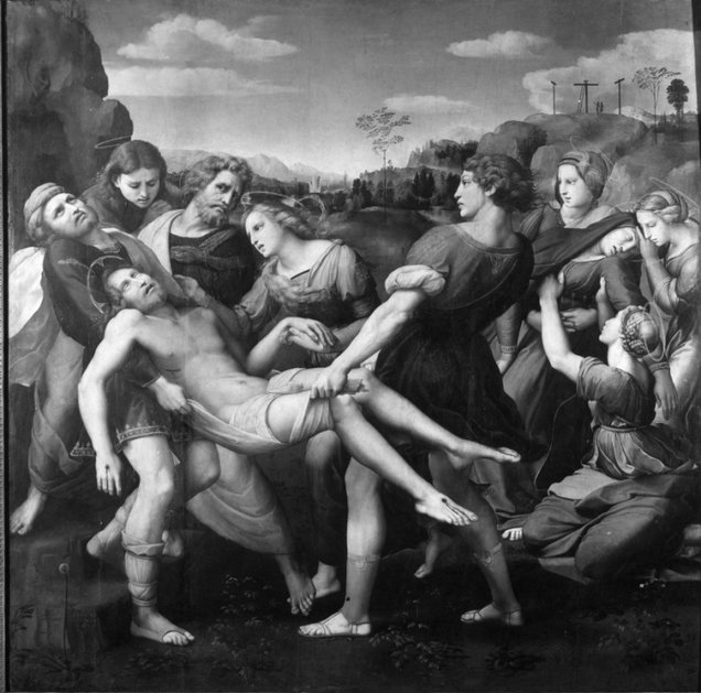 Dipinto Deposizione borghese di Raffaello 